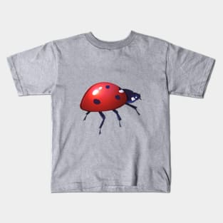 Red black beetle Kids T-Shirt